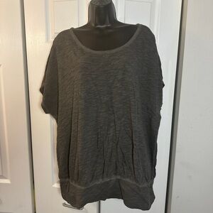 Lane Bryant - *Plus Size* Dark gray short sleeve cut-out top - Size 18/20